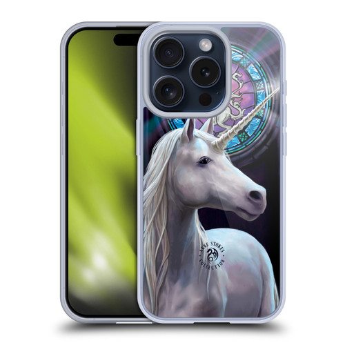 Anne Stokes Mythical Creatures Enlightenment Soft Gel Case for Apple iPhone 15 Pro
