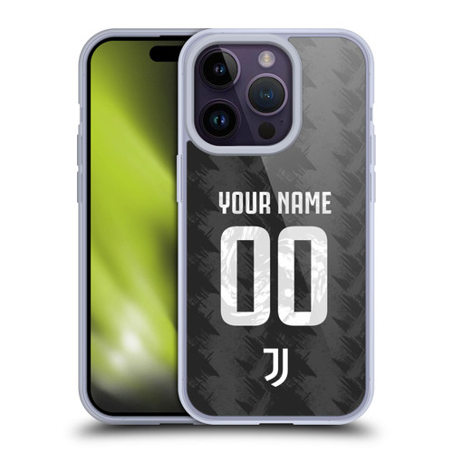 Custom Customised Personalised Juventus Football Club 2022/23 Match Kit Away Soft Gel Case for Apple iPhone 14 Pro