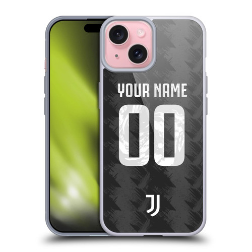Custom Customised Personalised Juventus Football Club 2022/23 Match Kit Away Soft Gel Case for Apple iPhone 15