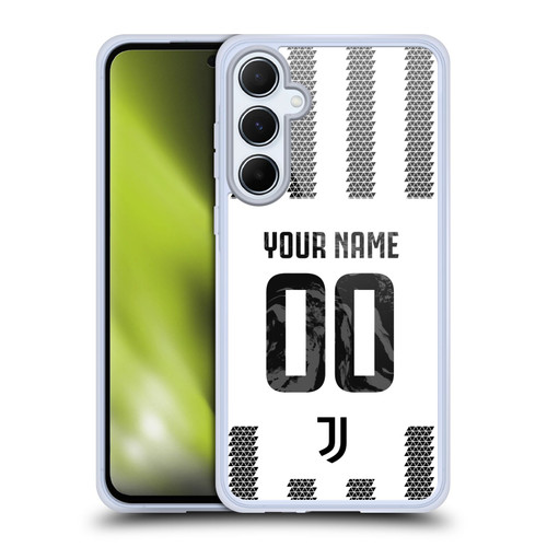 Custom Customised Personalised Juventus Football Club 2022/23 Match Kit Home Soft Gel Case for Samsung Galaxy A55 5G