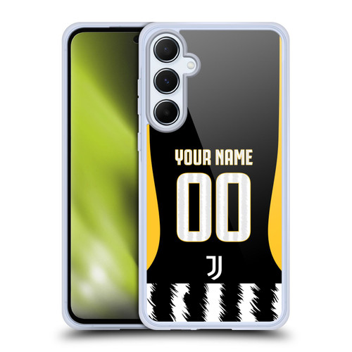 Custom Customised Personalised Juventus Football Club 2023/24 Match Kit Home Soft Gel Case for Samsung Galaxy A55 5G
