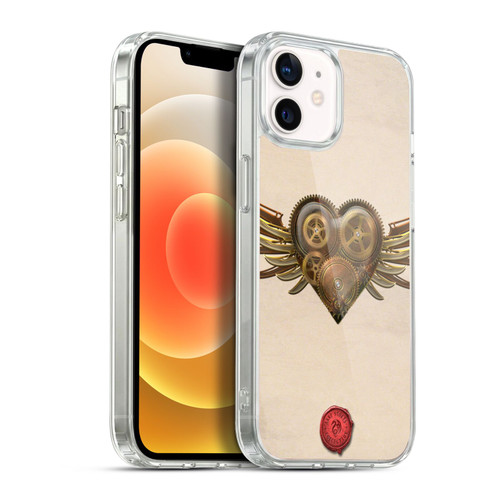 Anne Stokes Steampunk Winged Cog Heart Soft Gel Case for Apple iPhone 12 / iPhone 12 Pro & MagSafe