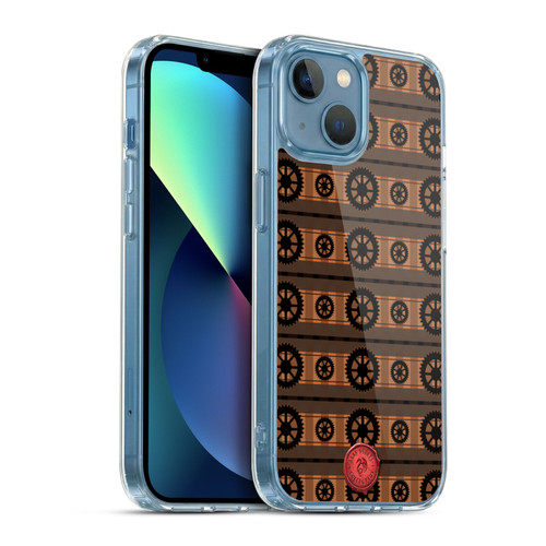 Anne Stokes Steampunk Cogs Soft Gel Case for Apple iPhone 13 Mini & MagSafe
