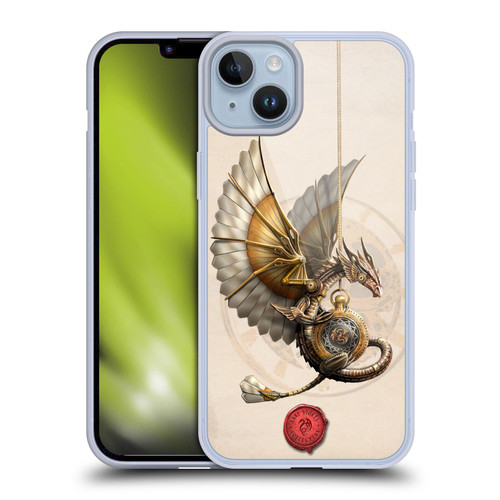 Anne Stokes Steampunk Clockwork Dragon Soft Gel Case for Apple iPhone 14 Plus
