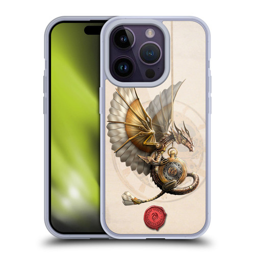 Anne Stokes Steampunk Clockwork Dragon Soft Gel Case for Apple iPhone 14 Pro