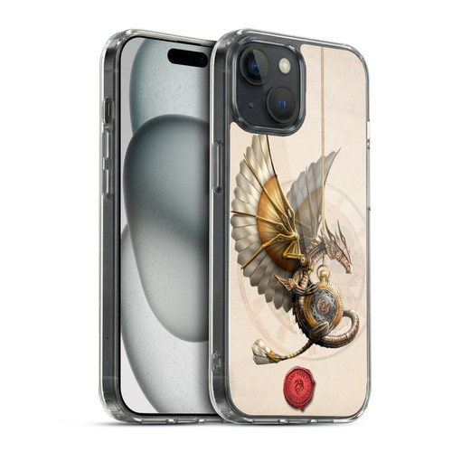 Anne Stokes Steampunk Clockwork Dragon Soft Gel Case for Apple iPhone 15 & MagSafe