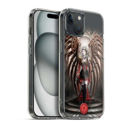 Anne Stokes Steampunk Avenger Soft Gel Case for Apple iPhone 15 Plus & MagSafe