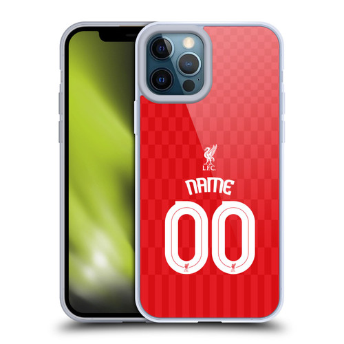 Custom Customised Personalised Liverpool Football Club Personalise Home Away Third Kit Shirt Red Soft Gel Case for Apple iPhone 12 Pro Max