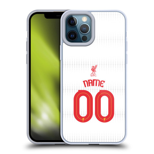 Custom Customised Personalised Liverpool Football Club Personalise Home Away Third Kit Shirt White Soft Gel Case for Apple iPhone 12 Pro Max