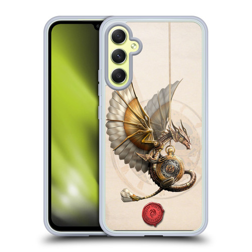 Anne Stokes Steampunk Clockwork Dragon Soft Gel Case for Samsung Galaxy A34 5G