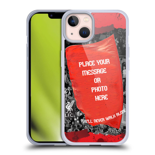 Custom Customised Personalised Liverpool Football Club Liverpool Fc Red Banner Soft Gel Case for Apple iPhone 13