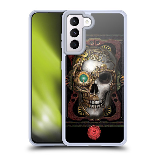 Anne Stokes Steampunk Skull Soft Gel Case for Samsung Galaxy S21 5G