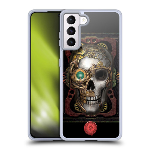 Anne Stokes Steampunk Skull Soft Gel Case for Samsung Galaxy S21+ 5G