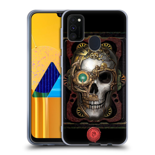 Anne Stokes Steampunk Skull Soft Gel Case for Samsung Galaxy M30s (2019)/M21 (2020)