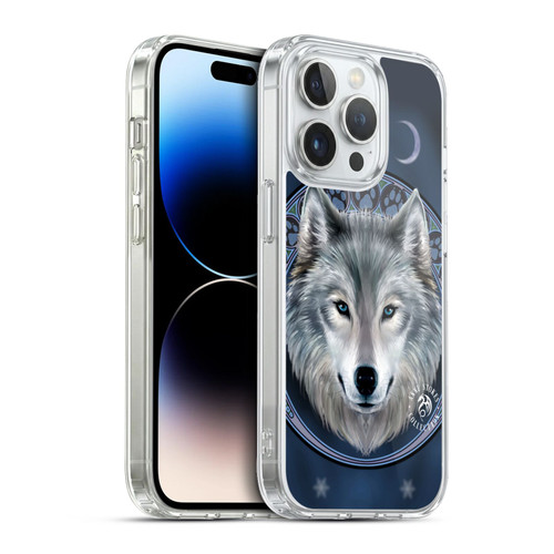 Anne Stokes Wolves Lunar Soft Gel Case for Apple iPhone 13 Pro