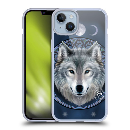 Anne Stokes Wolves Lunar Soft Gel Case for Apple iPhone 14 Plus