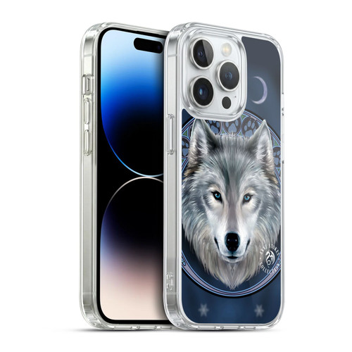 Anne Stokes Wolves Lunar Soft Gel Case for Apple iPhone 14 Pro