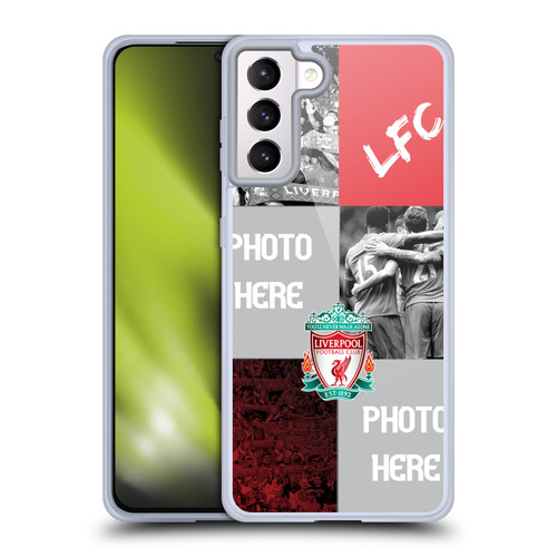 Custom Customised Personalised Liverpool Football Club Liverpool Fc Celebration Crest Soft Gel Case for Samsung Galaxy S21+ 5G