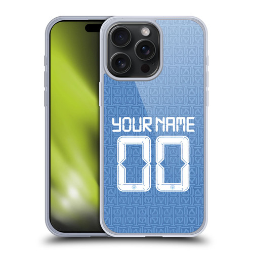 Custom Customised Personalised Manchester City Man City FC 2021/22 Badge Kit Home Soft Gel Case for Apple iPhone 15 Pro Max
