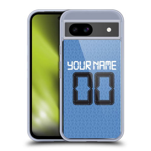 Custom Customised Personalised Manchester City Man City FC 2021/22 Badge Kit Home Soft Gel Case for Google Pixel 8a