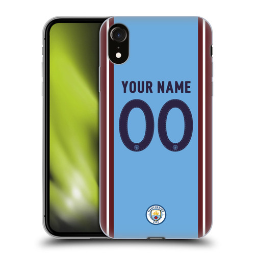Custom Customised Personalised Manchester City Man City FC 2022/23 Badge Kit Home Soft Gel Case for Apple iPhone XR