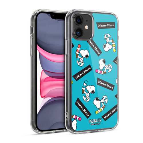 Custom Customised Personalised Peanuts Art Snoopy Soft Gel Case for Apple iPhone 11