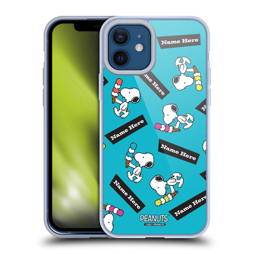Custom Customised Personalised Peanuts Art Snoopy Soft Gel Case for Apple iPhone 12 / iPhone 12 Pro