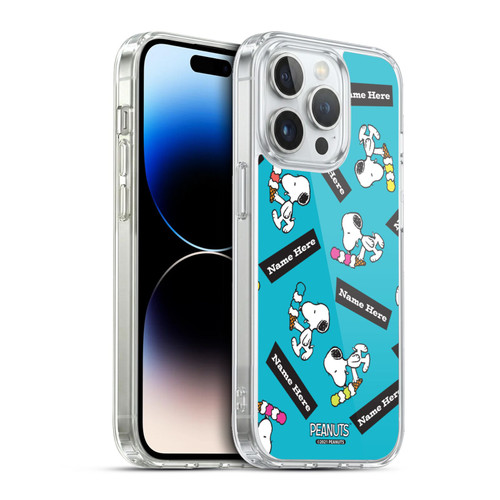 Custom Customised Personalised Peanuts Art Snoopy Soft Gel Case for Apple iPhone 13 Pro