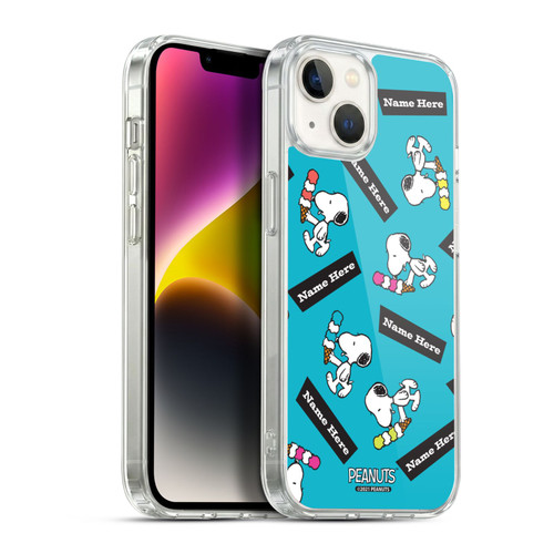 Custom Customised Personalised Peanuts Art Snoopy Soft Gel Case for Apple iPhone 14 Plus