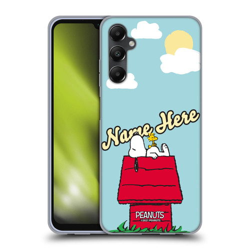 Custom Customised Personalised Peanuts Art Snoopy & Woodstock Soft Gel Case for Samsung Galaxy A05s