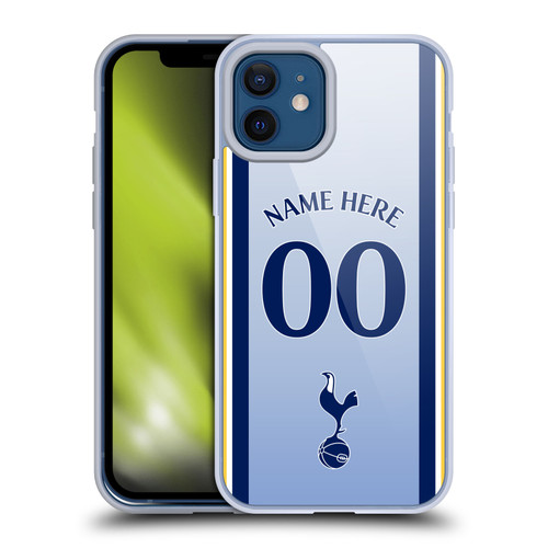 Custom Customised Personalised Tottenham Hotspur F.C. 2024/25 Badge Kit Away Soft Gel Case for Apple iPhone 12 / iPhone 12 Pro