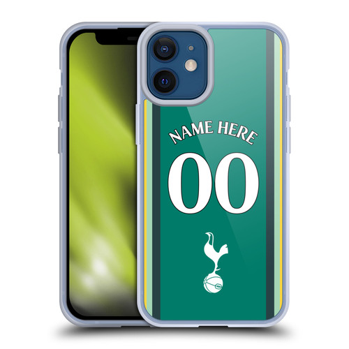 Custom Customised Personalised Tottenham Hotspur F.C. 2024/25 Badge Kit Third Soft Gel Case for Apple iPhone 12 Mini