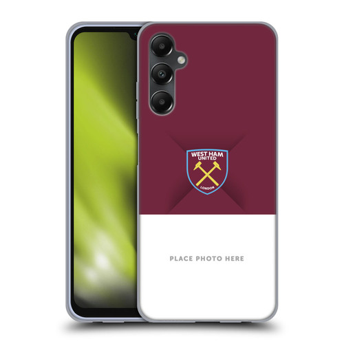 Custom Customised Personalised West Ham United FC Claret Crest 1 Soft Gel Case for Samsung Galaxy A05s