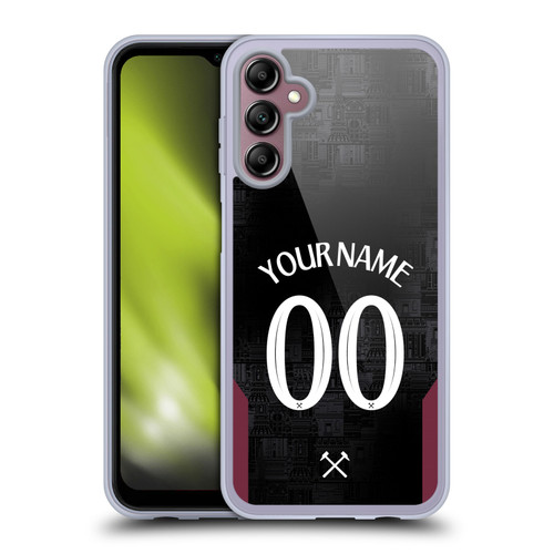 Custom Customised Personalised West Ham United FC 2024/25 Kit Away Soft Gel Case for Samsung Galaxy A14 5G