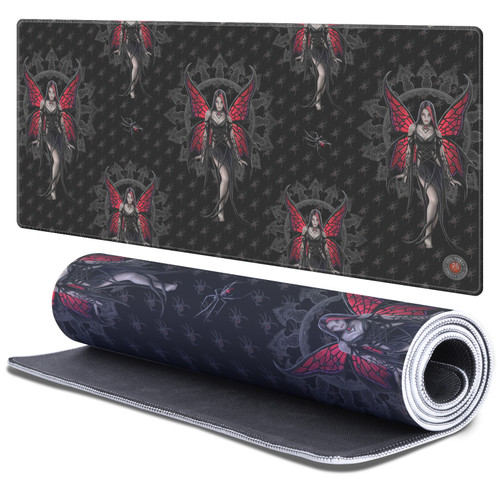 Anne Stokes Fairy & Fantasy Aracnafaria Gaming Office Desk PC Keyboard Mouse Mat Pad 37.4 x 15.75 x 0.16 inches (900 x 400 mm) - XL