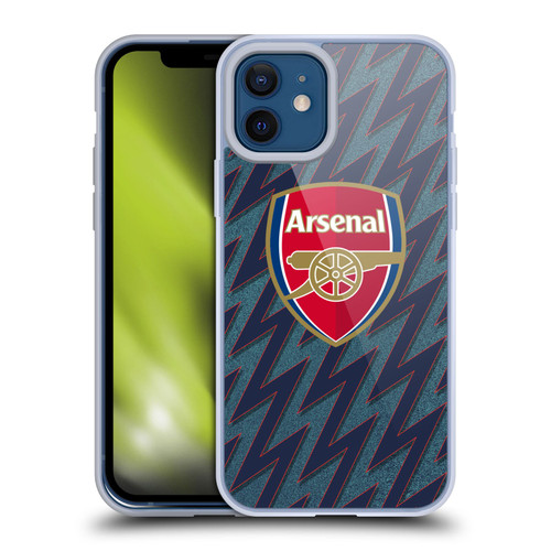 Arsenal FC 2021/22 Crest Kit Third Soft Gel Case for Apple iPhone 12 / iPhone 12 Pro
