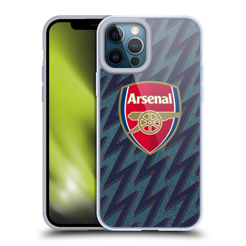 Arsenal FC 2021/22 Crest Kit Third Soft Gel Case for Apple iPhone 12 Pro Max