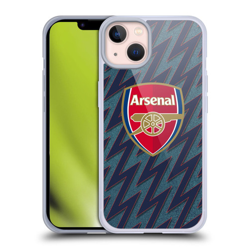 Arsenal FC 2021/22 Crest Kit Third Soft Gel Case for Apple iPhone 13