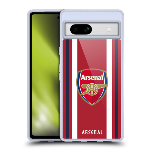 Arsenal FC 2021/22 Crest Kit Home Soft Gel Case for Google Pixel 7a