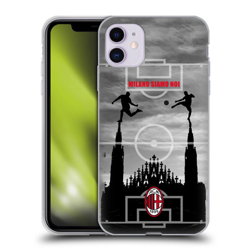 AC Milan Adults Milano Siamo Noi 3 Soft Gel Case for Apple iPhone 11