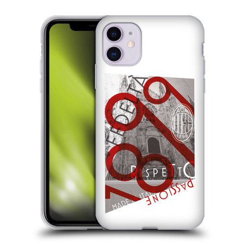 AC Milan Adults Passion Soft Gel Case for Apple iPhone 11