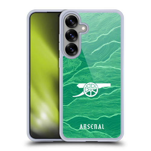 Arsenal FC 2021/22 Crest Kit Away Goalkeeper Soft Gel Case for Samsung Galaxy S25+