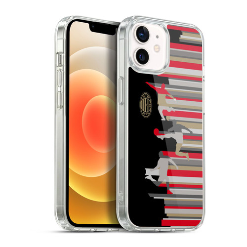 AC Milan Adults Silhouette Soft Gel Case for Apple iPhone 12 / iPhone 12 Pro & MagSafe