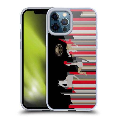 AC Milan Adults Silhouette Soft Gel Case for Apple iPhone 12 Pro Max