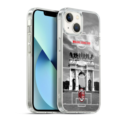 AC Milan Adults Milano Siamo Noi 2 Soft Gel Case for Apple iPhone 13
