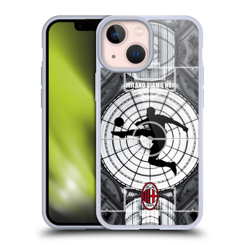 AC Milan Adults Milano Siamo Noi Soft Gel Case for Apple iPhone 13 Mini