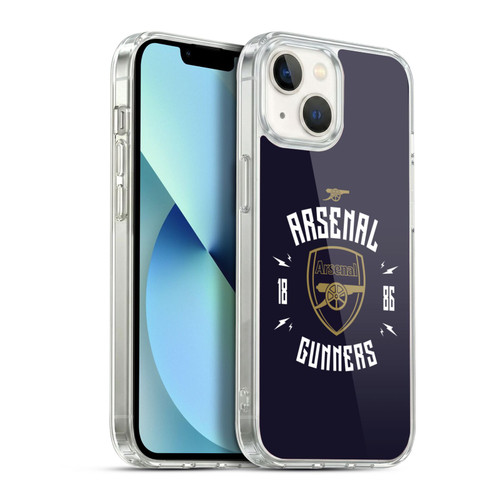 Arsenal FC Typography  Gunners Soft Gel Case for Apple iPhone 13