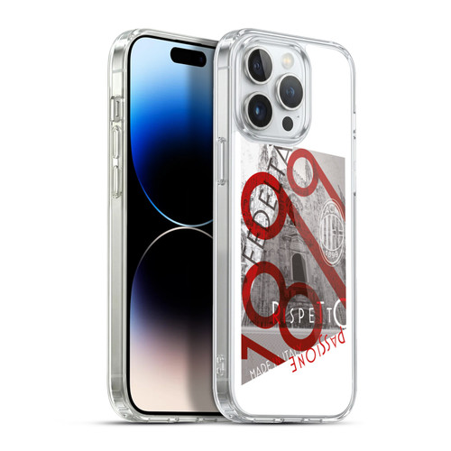 AC Milan Adults Passion Soft Gel Case for Apple iPhone 13 Pro Max & MagSafe