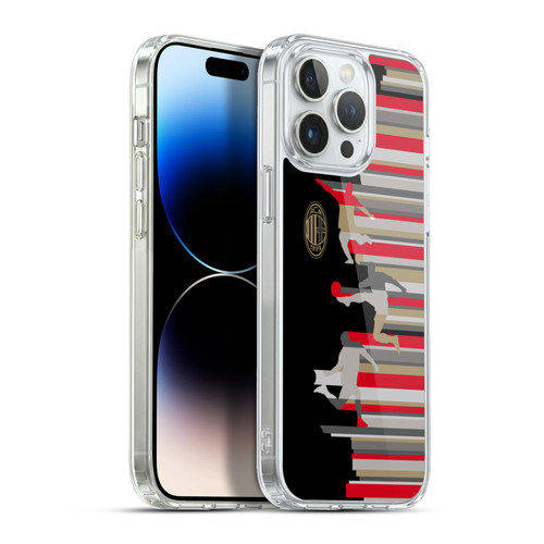 AC Milan Adults Silhouette Soft Gel Case for Apple iPhone 13 Pro Max & MagSafe