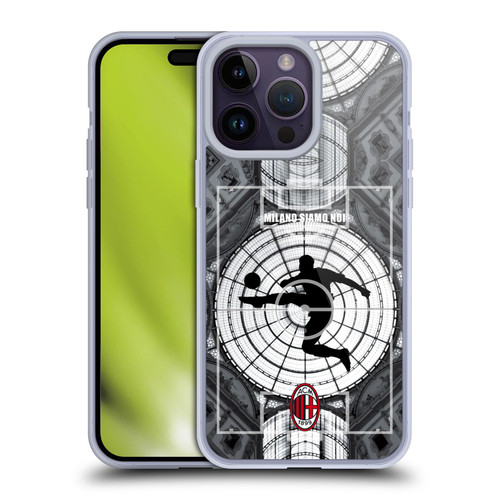AC Milan Adults Milano Siamo Noi Soft Gel Case for Apple iPhone 14 Pro Max
